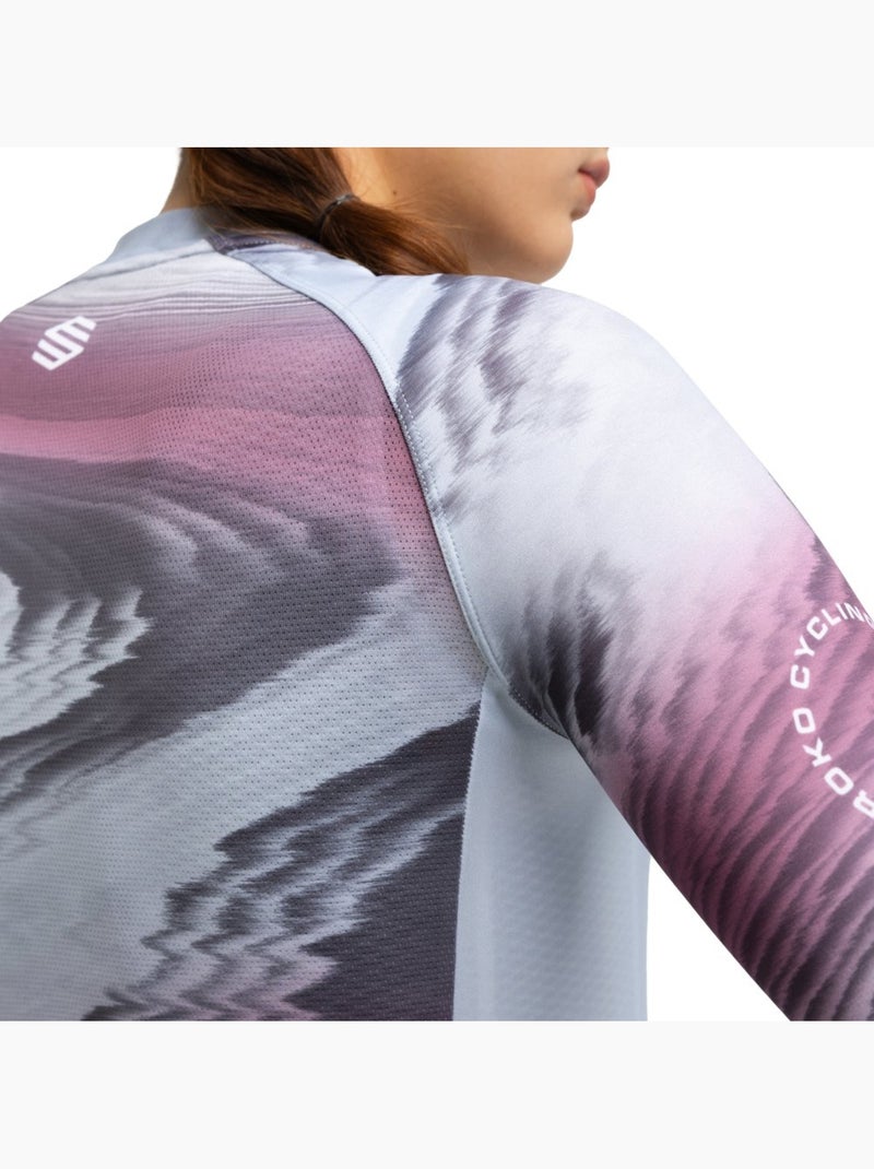 Camisola ultraleve de ciclismo mulher Branco Cinza - Kiabi