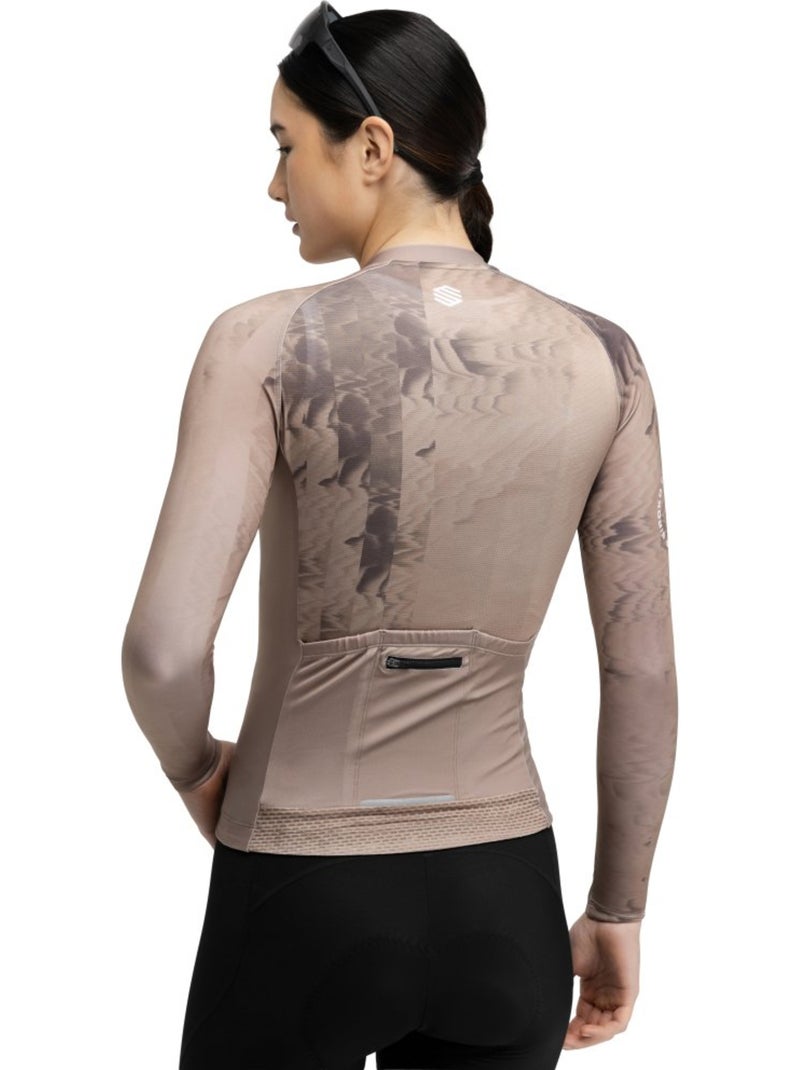 Camisola ultraleve de ciclismo mulher Castanho - Kiabi