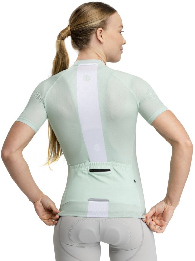 Camisola ultraleve de ciclismo mulher Cinza-verde - Kiabi
