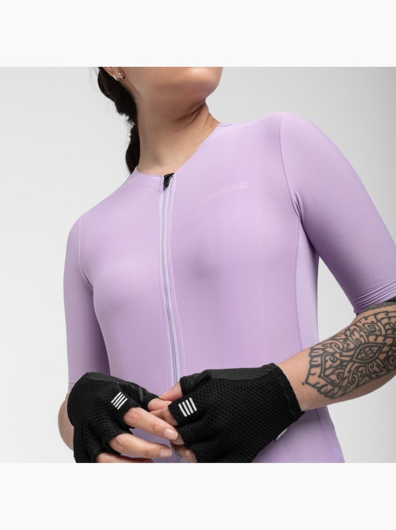 Camisola ultraleve de ciclismo mulher Malva - Kiabi