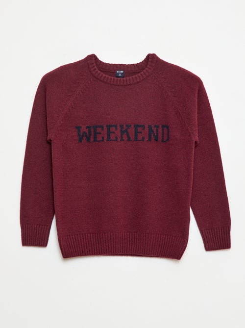 Camisola ultramacia com mensagem - Kiabi