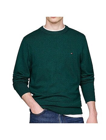 Camisola Verde de Homem Tommy Hilfiger Pima