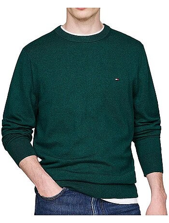 Camisola Verde de Homem Tommy Hilfiger Pima