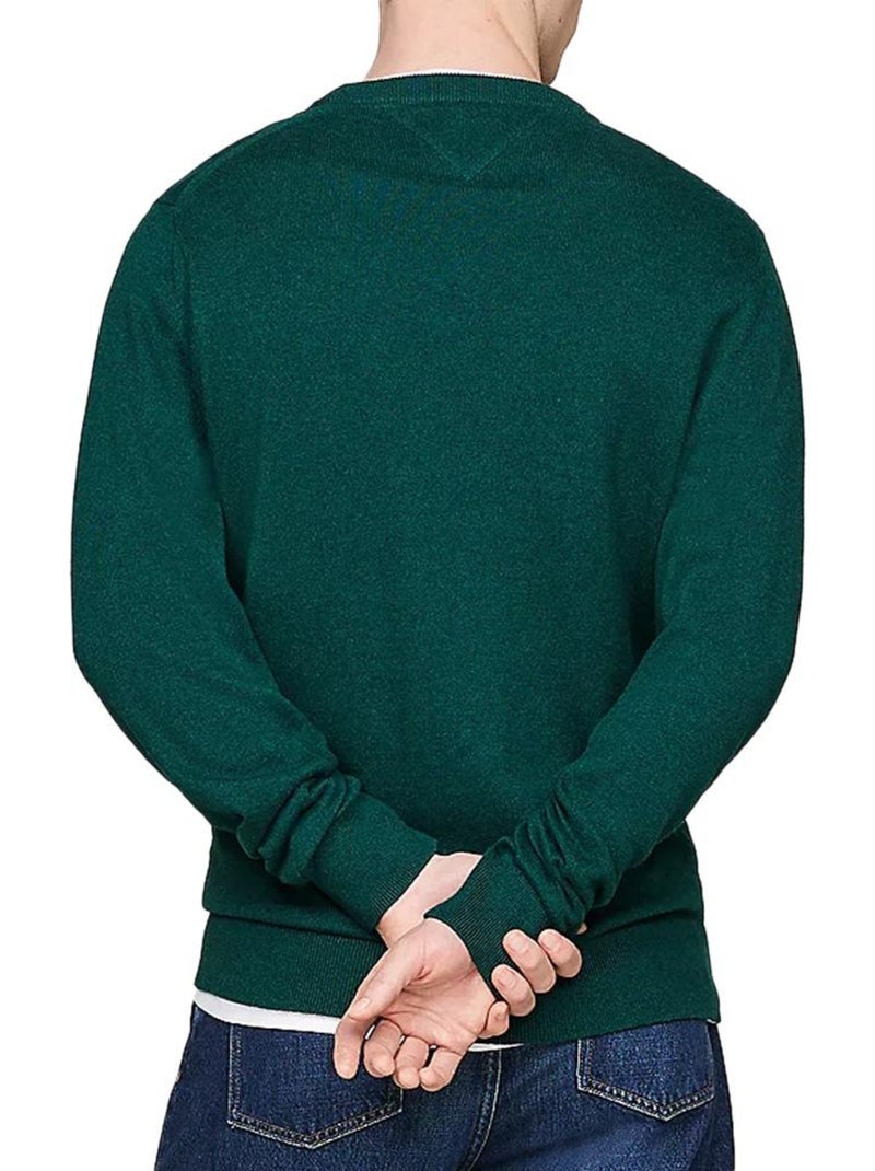 Camisola Verde de Homem Tommy Hilfiger Pima Verde - Kiabi