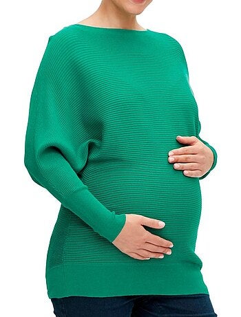 Camisola Verde de Malha Alhambra Mamalicious para Mulher