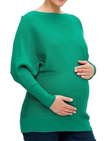Camisola Verde de Malha Alhambra Mamalicious para Mulher