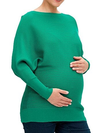 Camisola Verde de Malha Alhambra Mamalicious para Mulher