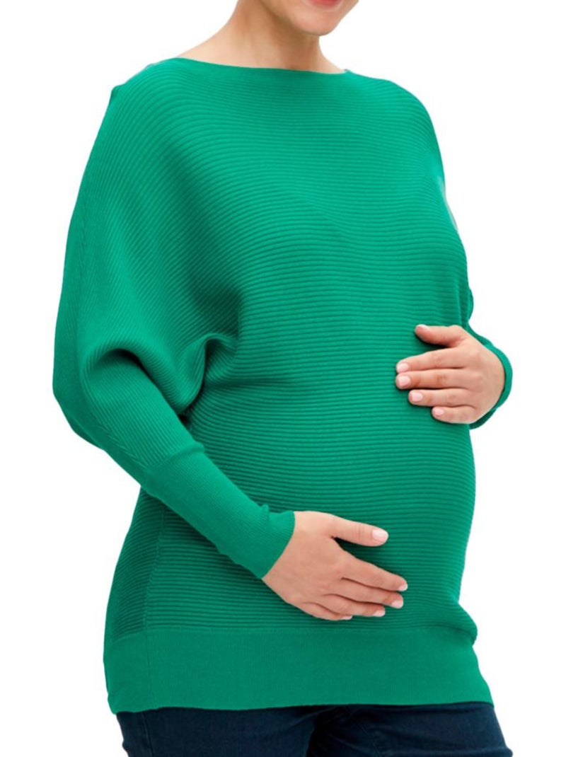 Camisola Verde de Malha Alhambra Mamalicious para Mulher Verde - Kiabi
