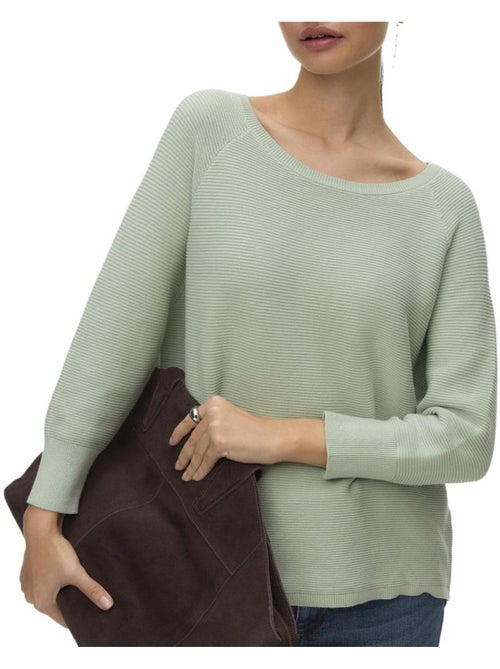 Camisola verde de malha nora para mulher vero moda - Kiabi Camisola verde de malha nora para mulher vero moda - Kiabi