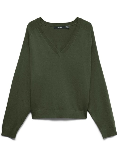 Camisola verde de malha vero moda holly karis para mulher - Kiabi Camisola verde de malha vero moda holly karis para mulher - Kiabi