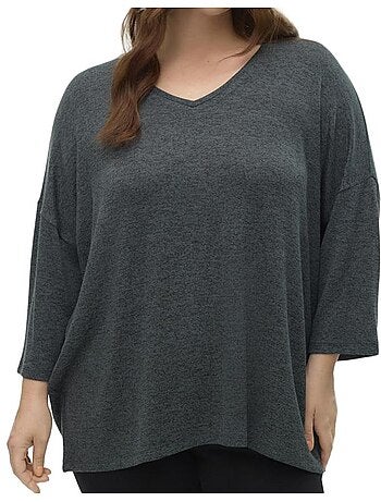 Camisola vermelha de mulher vero moda curve brianna 3/4