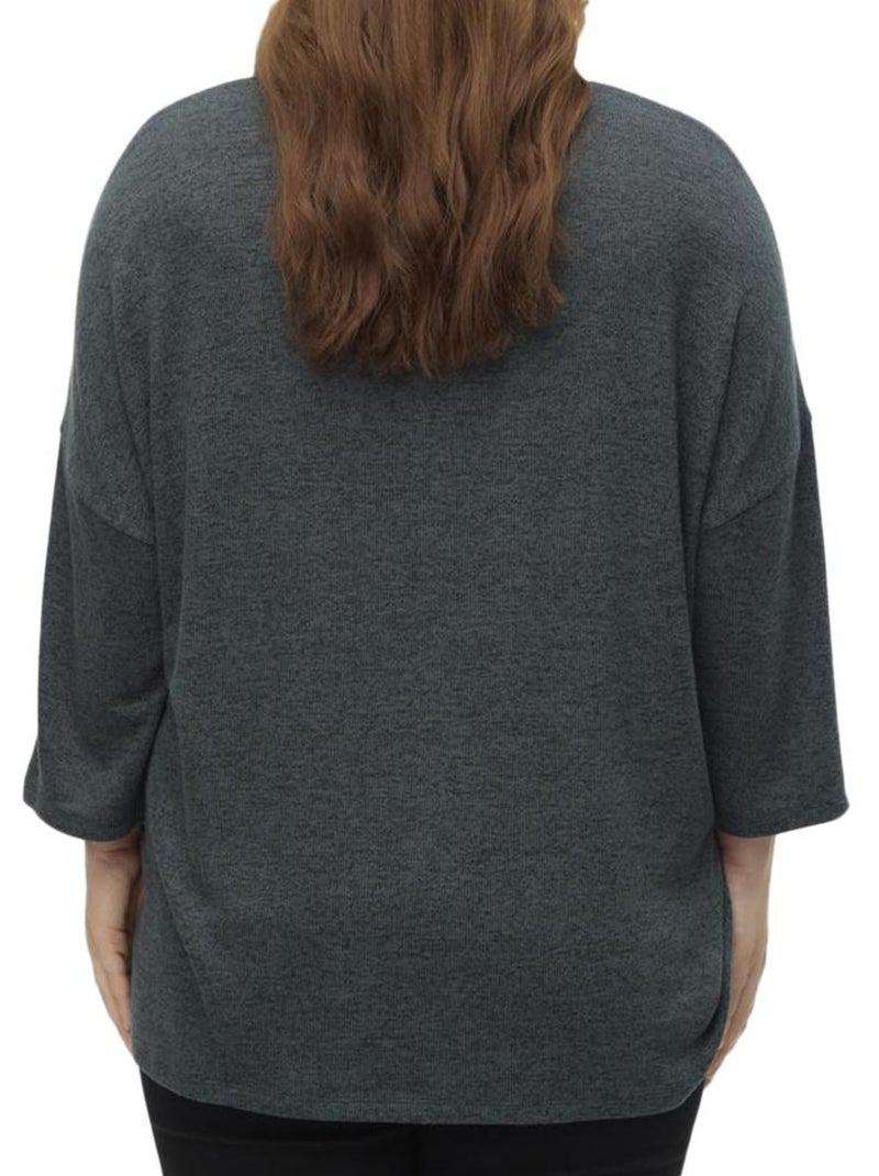 Camisola Verde para Mulher Vero Moda Curve Brianna 3/4 Verde - Kiabi