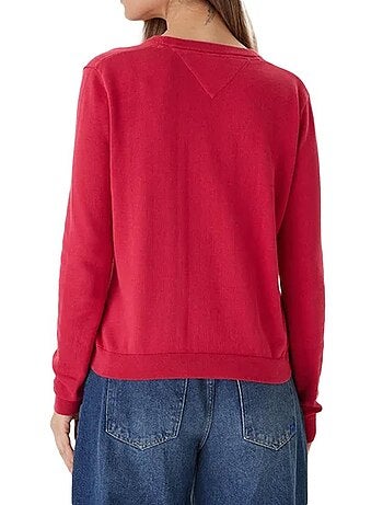 Camisola Vermelha de Mulher Tommy Hilfiger com Decote em V