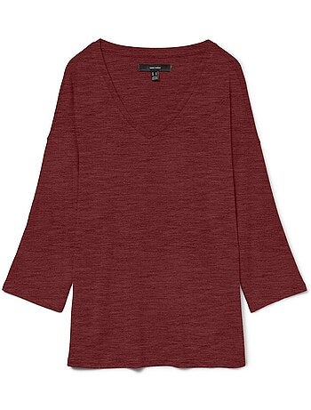 Camisola bege mesclado vero moda briannas para mulher