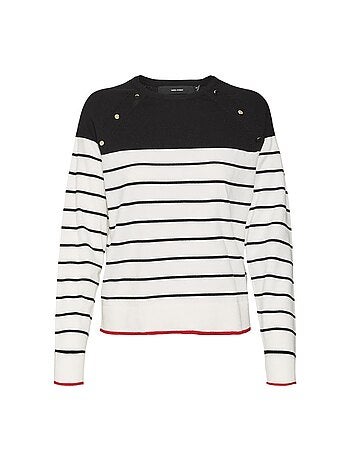 Camisola Vero Moda Alma Preta e Branca para Mulher