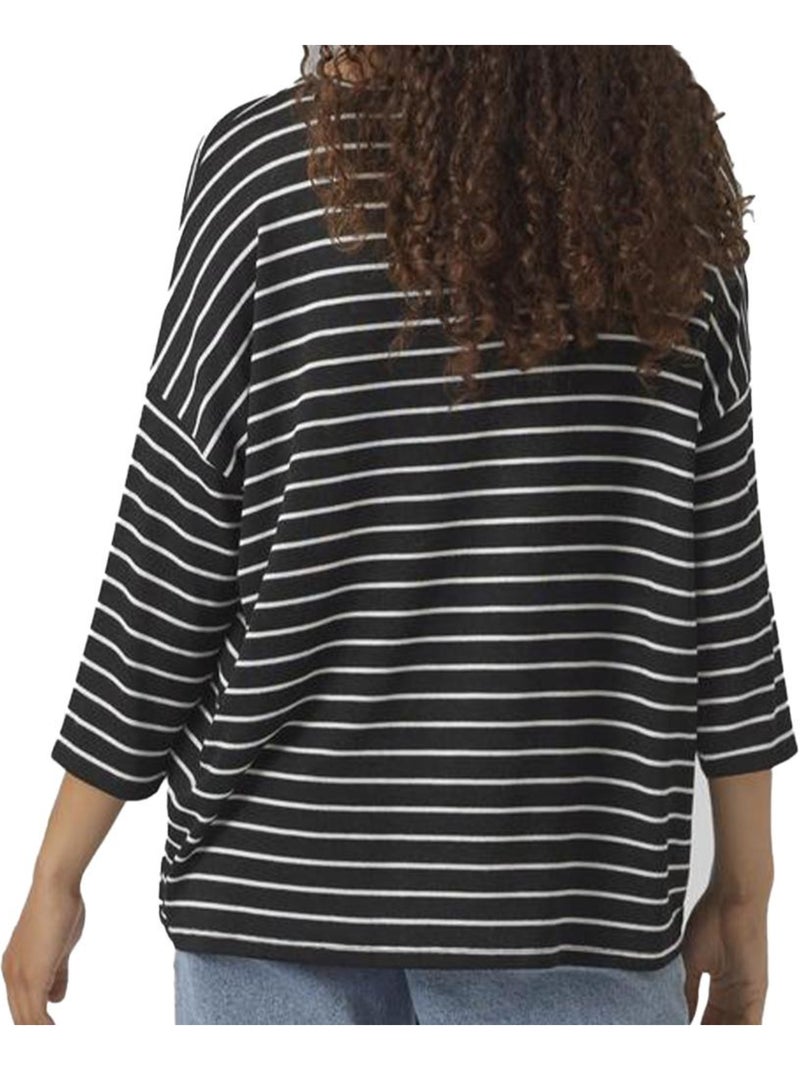 Camisola vero moda brianna preta e branca para mulher Preto Branco - Kiabi