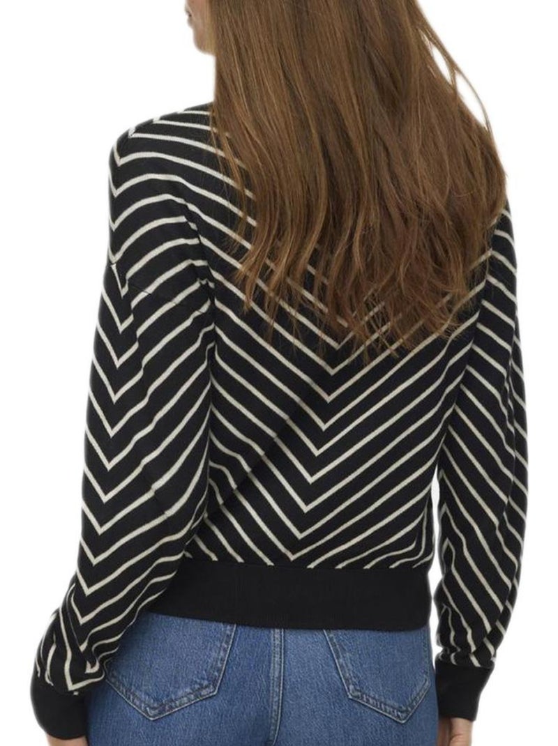 Camisola Vero Moda Capricorn Preta/Bege para Mulher Preto - Kiabi