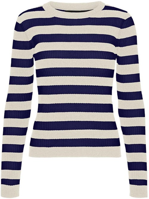 Camisola Vero Moda Chili Bege/Azul para Mulher - Kiabi