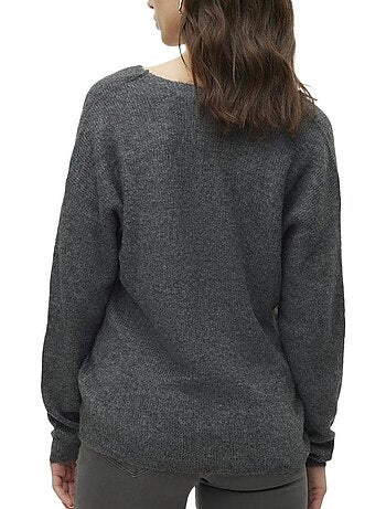 Camisola Marrom Vero Moda Crewlefile para Mulher