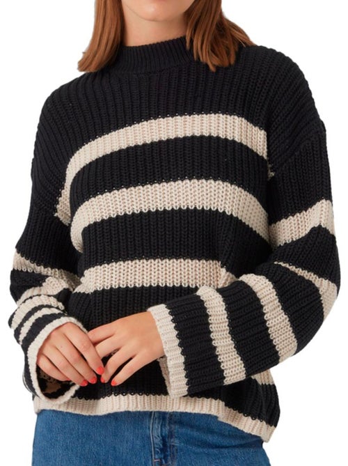 Camisola Vero Moda Hilda em Preto e Bege para Mulher - Kiabi