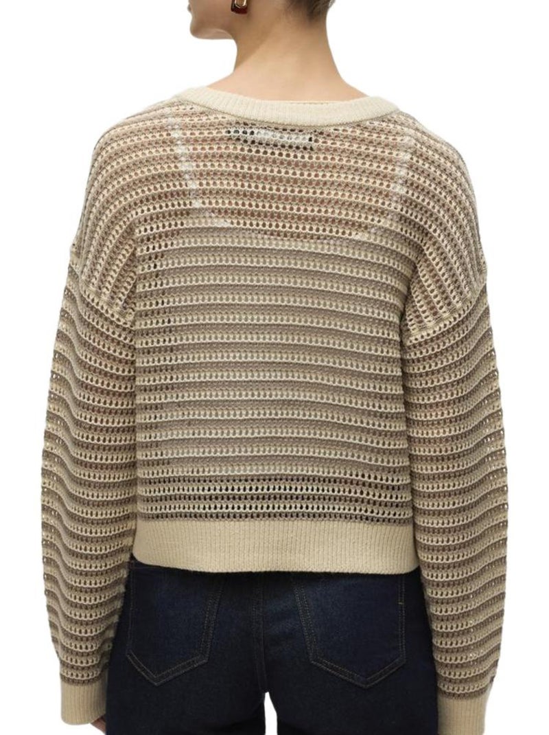 Camisola Vero Moda Madera Bege/Castanha para Mulher Castanho-capuccino - Kiabi