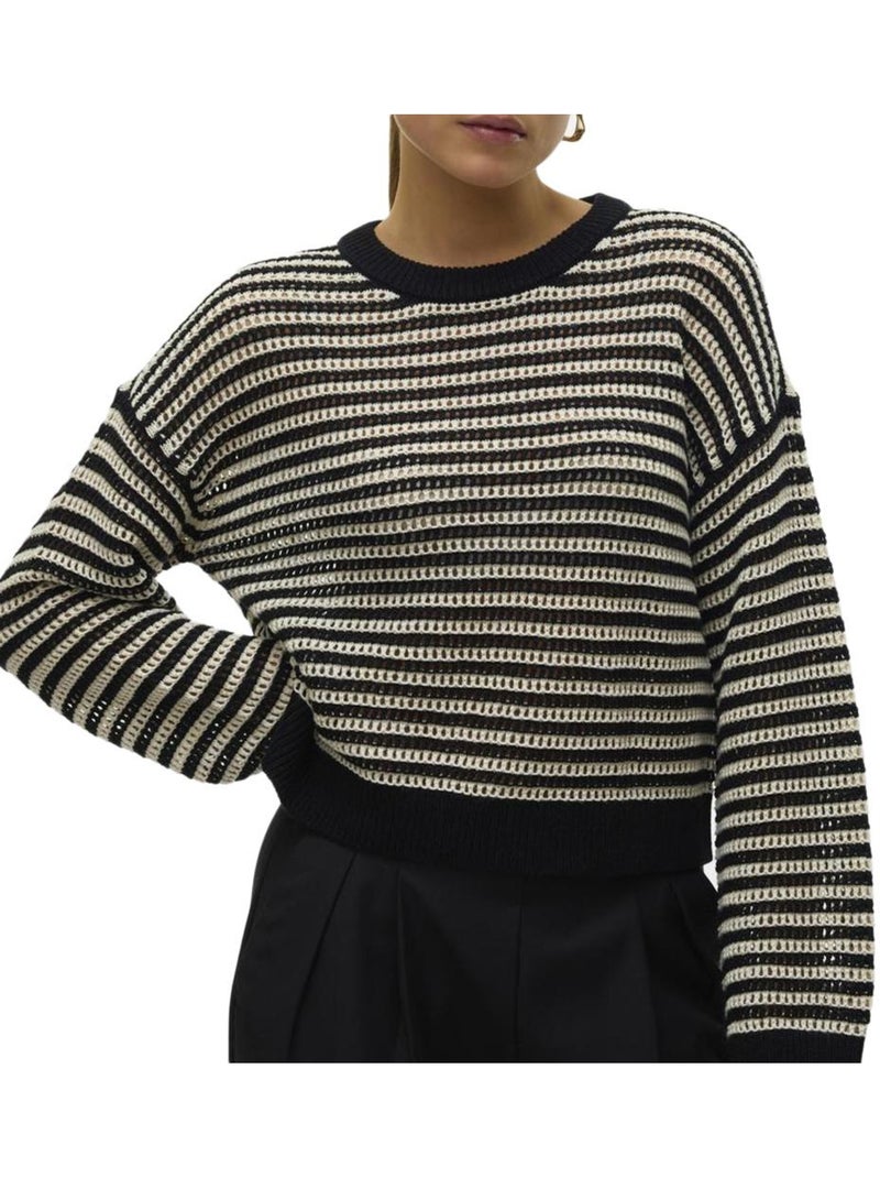 Camisola Vero Moda Madera Bege/Preta para Mulher Preto - Kiabi