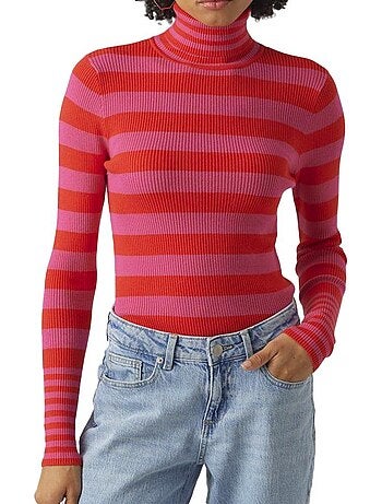 Camisola Verde/Cru Vero Moda Maxine para Mulher