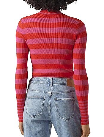 Camisola Verde/Cru Vero Moda Maxine para Mulher