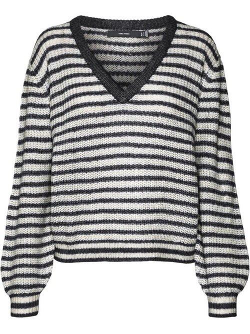 Camisola vero moda mearth para mulher em preto/cru - Kiabi Camisola vero moda mearth para mulher em preto/cru - Kiabi