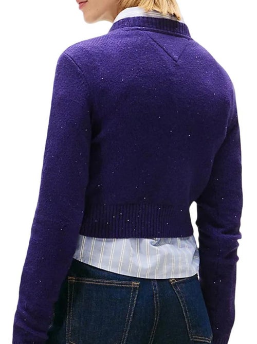 Camisola Violeta Tommy Hilfiger Tjw Sparkle Flag para Mulher - Kiabi