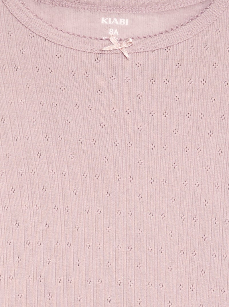 Camisolas interiores termorreguladoras  - lote de 2 ROSA - Kiabi