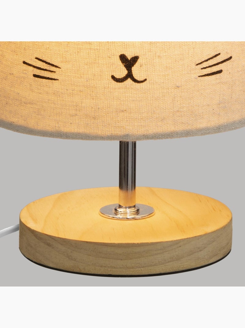 Candeeiro com abajur de gato Cinza - Kiabi