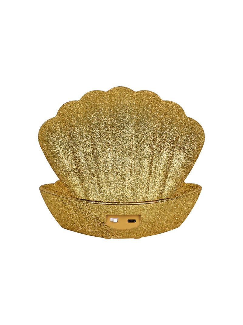 Candeeiro de concha iluminado com efeito brilhante Dourado/Ouro - Kiabi