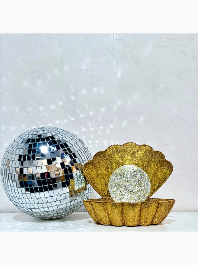 Candeeiro de concha iluminado com efeito brilhante Dourado/Ouro - Kiabi