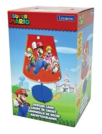 Candeeiro de mesa de cabeceira super mario