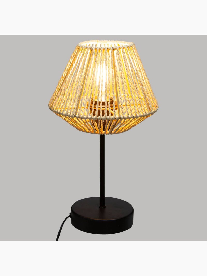 Candeeiro de mesa de corda Bege - Kiabi