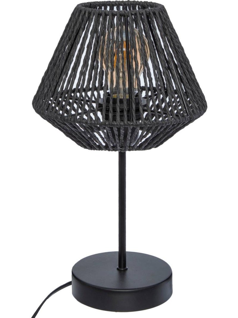 Candeeiro de mesa de corda Preto - Kiabi