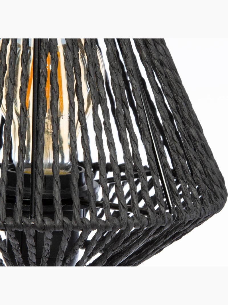 Candeeiro de mesa de corda Preto - Kiabi