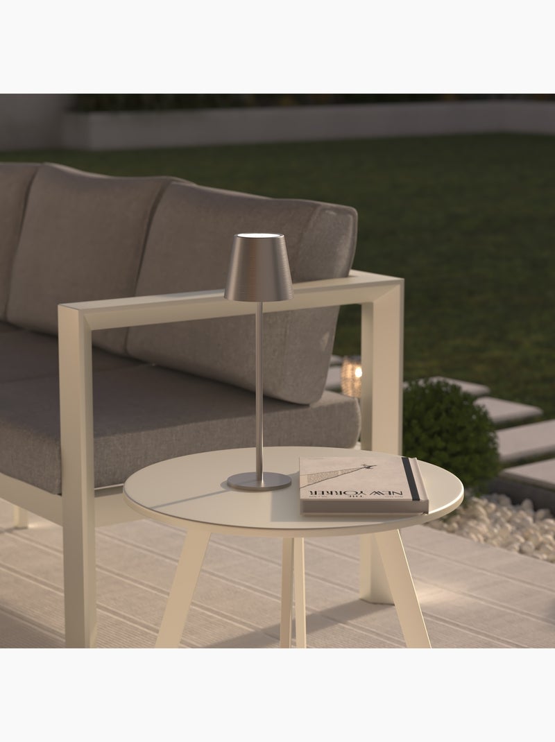 Candeeiro de mesa led recarregável para exterior Prata - Kiabi