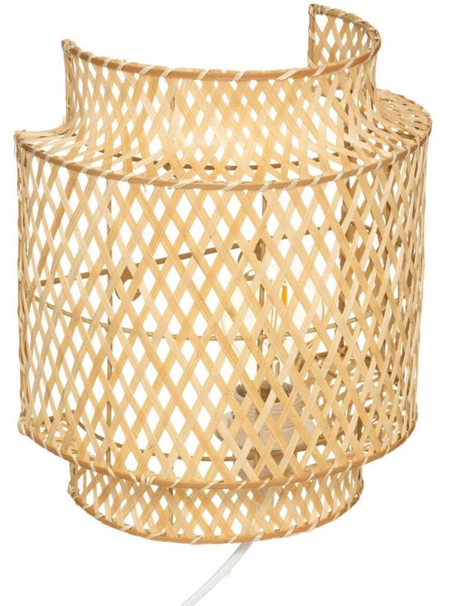 Candeeiro de parede em bambu tecido - Kiabi