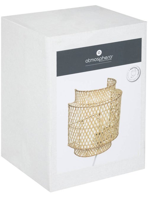 Candeeiro de parede em bambu tecido - Kiabi