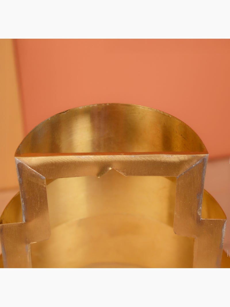 Candeeiro de parede redondeado em latão Dourado/Ouro - Kiabi