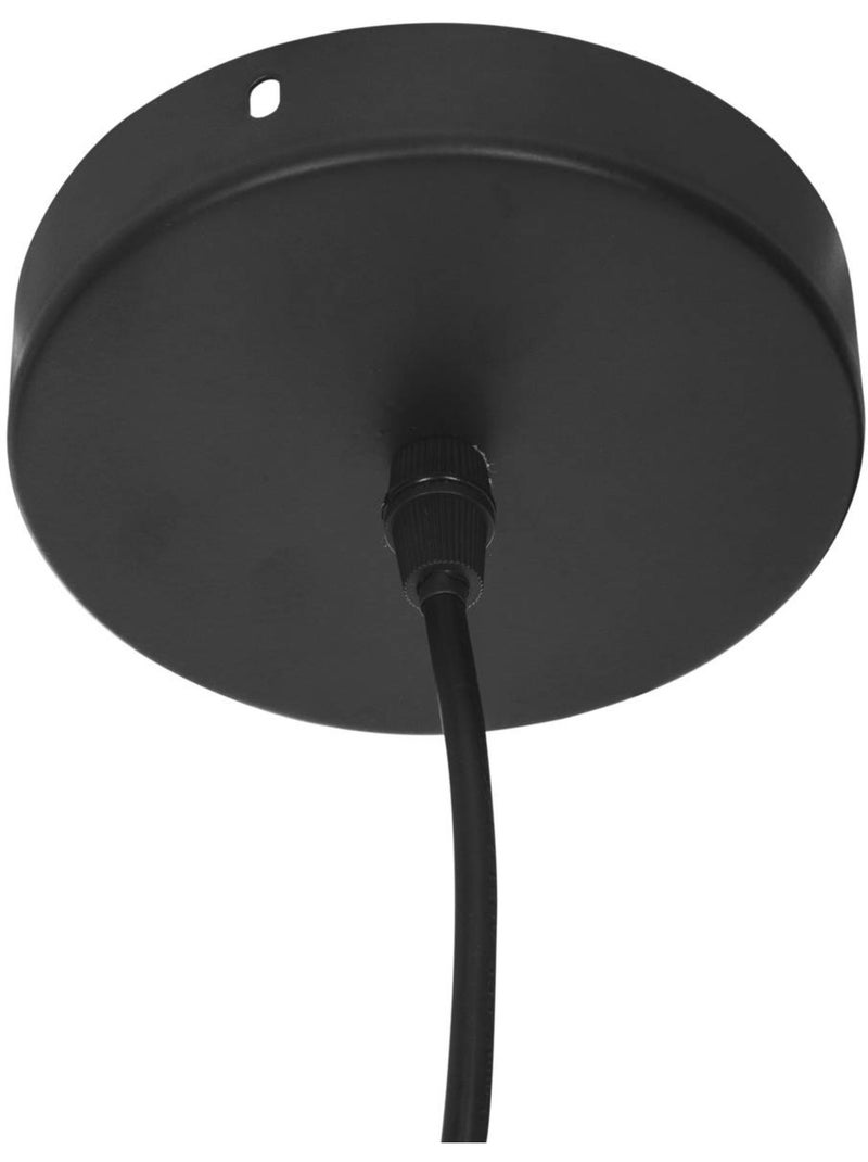 Candeeiro de suspensão em metal e madeira Preto - Kiabi