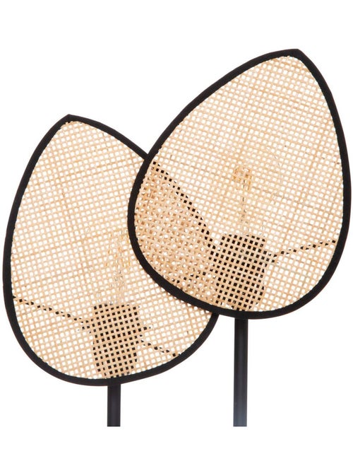 Candeeiro em forma de folhas, em rattan - Kiabi Candeeiro em forma de folhas, em rattan - Kiabi