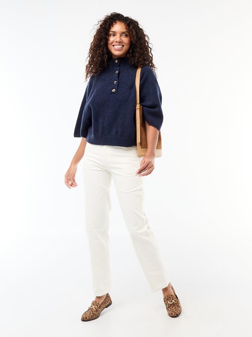 Capa camisola de gola alta - Kiabi