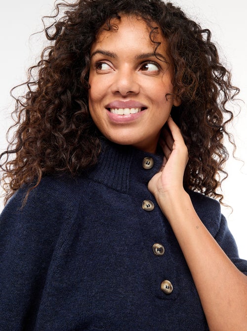 Capa camisola de gola alta - Kiabi