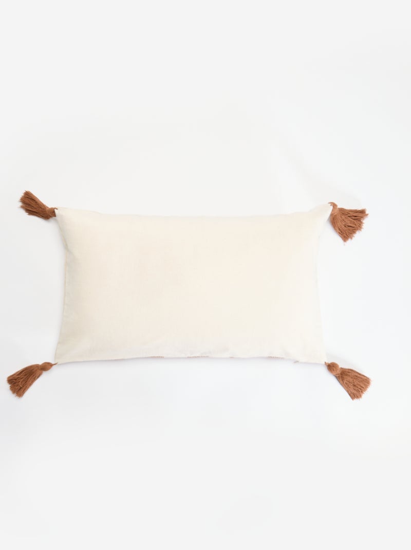 Capa de almofada (30 x 50 cm) - Kiabi Home Castanho - Kiabi