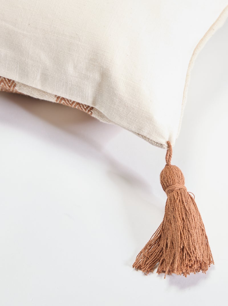 Capa de almofada (30 x 50 cm) - Kiabi Home Castanho - Kiabi