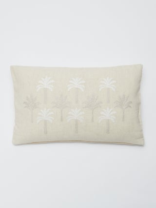 Capa de almofada (30x50 cm) em linho misto - Kiabi Home