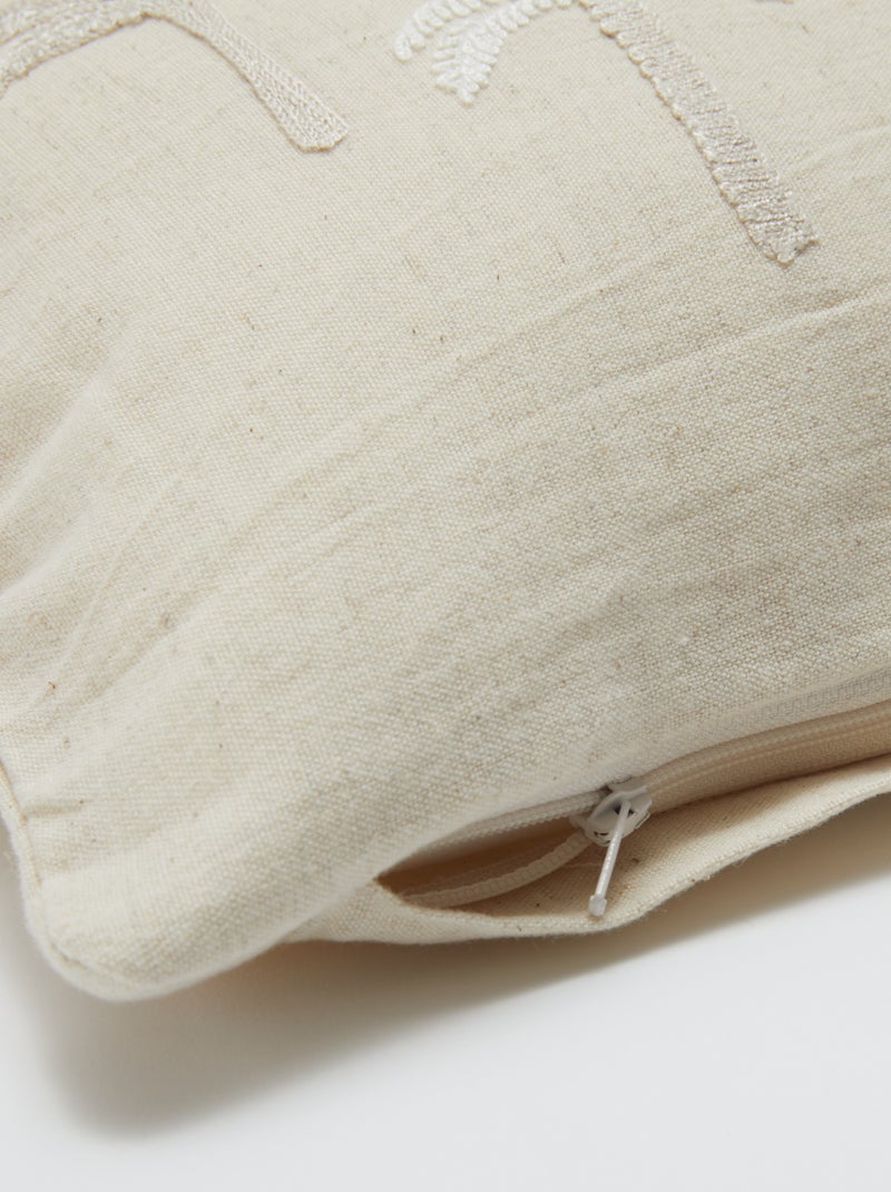 Capa de almofada (30x50 cm) em linho misto - Kiabi Home BEGE - Kiabi